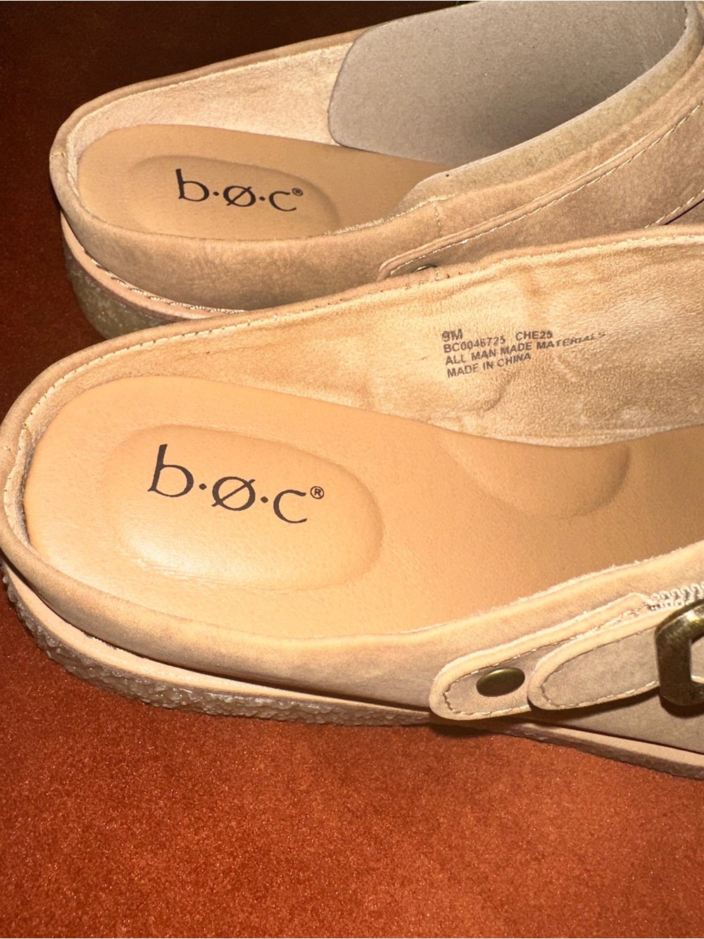 b.o.c Lexi Slip-On Mule light tan woman’s size 9 NWT - Picture 12 of 15